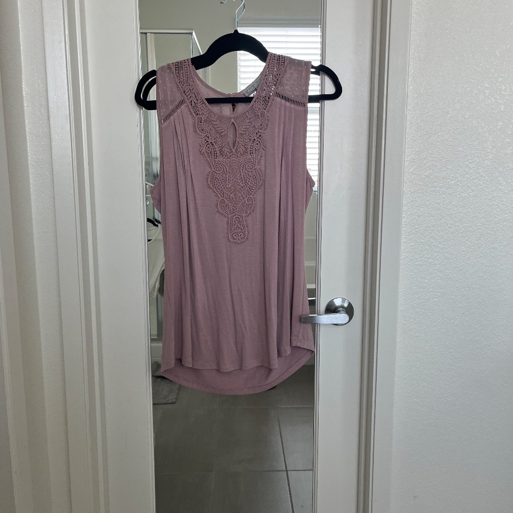 Ranella Crochet Front Keyhole Knit Top - Picture 2 of 4